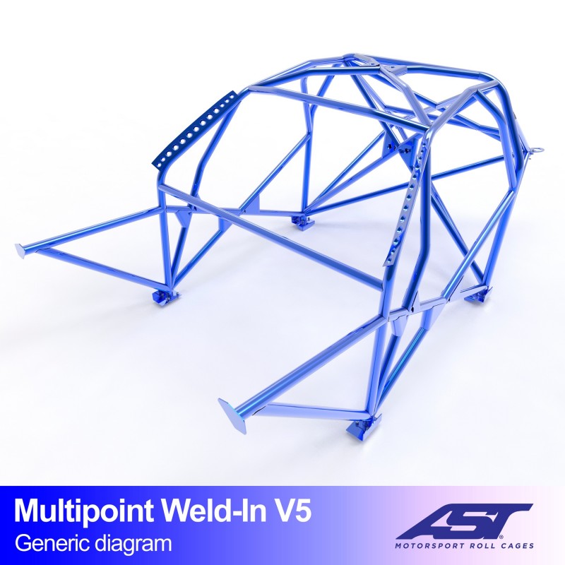 Arceau de Sécurité PEUGEOT 407 Coupe (6C/J ) 2-portes Coupe Multipoints arceau à souder V5