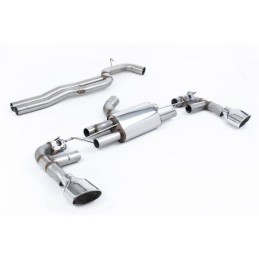 Ligne Milltek après catalyseur origine Sorties Ovales Cerakote Black pour Audi RS3 8V SSXAU591