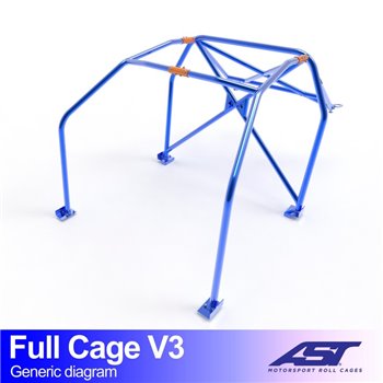 Arceau de Sécurité Renault R5 3-portes Compacte Arceau complet V3