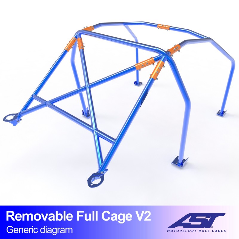 Arceau de Sécurité RENAULT R19 (Phase 1/2) 4-portes Berline Arceau complet démontable V2