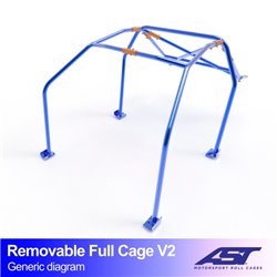 Arceau de Sécurité RENAULT R19 (Phase 1/2) 4-portes Berline Arceau complet démontable V2