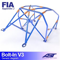 Arceau de Sécurité SEAT 124 4-portes Berline arceau boulonné V3