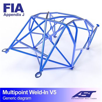 Arceau de Sécurité Subaru Impreza (GD) 4-portes Berline 4WD Multipoints arceau à souder V5