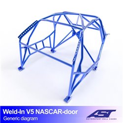 Arceau de Sécurité NISSAN Silvia (PS13) 3-portes Compacte arceau à souder V5 NASCAR-portes pour drift