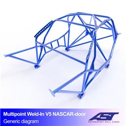 Arceau de Sécurité MAZDA RX-7 (FD) 3-portes COUPE Multipoints arceau à souder V5 NASCAR-portes pour drift