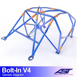 Arceau de Sécurité BMW 1-Series (F20) 5-portes Compacte Propulsion arceau boulonné V4