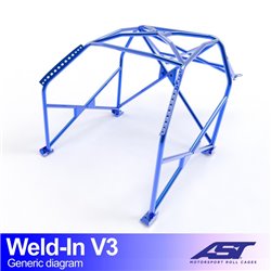 Arceau de Sécurité CITROËN AX (Phase 1/2) 5-portes Compacte arceau à souder V3