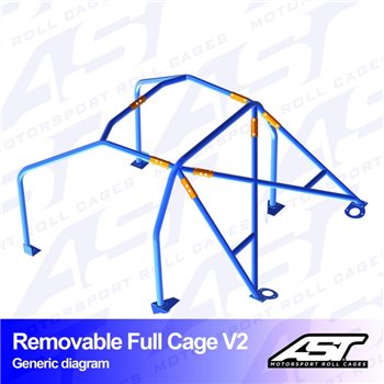 Arceau de Sécurité SEAT Leon (5F) 5-portes Compacte Arceau complet démontable V2