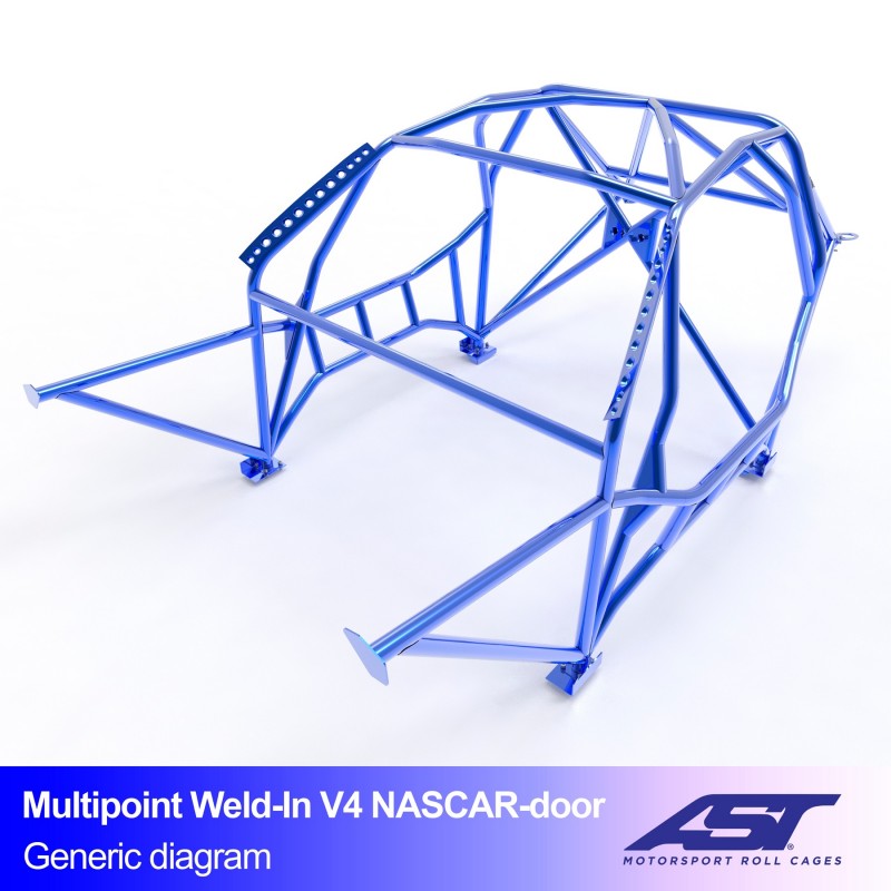 Arceau de Sécurité BMW (E46) 3-Series 5-portes Break Propulsion Multipoints arceau à souder V4 NASCAR-portes pour drift