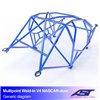 Arceau de Sécurité BMW (E21) 3-Series 2-portes Coupe Multipoints arceau à souder V4 NASCAR-portes pour drift