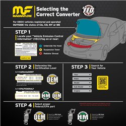 MagnaFlow 1996-1997 INFINITI J30 Convertisseur Catalytique Ajustement Direct Norme Fédérale / EPA HM