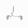 BRExhaust 2005-2009 Subaru Legacy 2.5L Ajustement Direct Système d'Échappement de Remplacement