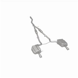 BRExhaust 2005-2008 Audi A4 Quattro 2.0L Ajustement Direct Système d'Échappement de Remplacement