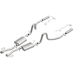 BRExhaust 1994-1998 Ford Mustang Ajustement Direct Système d'Échappement de Remplacement