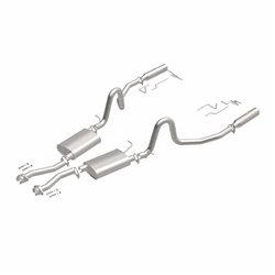 BRExhaust 1994-1998 Ford Mustang Ajustement Direct Système d'Échappement de Remplacement