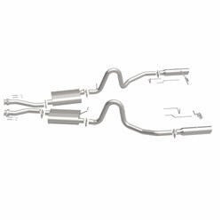 BRExhaust 1994-1998 Ford Mustang Ajustement Direct Système d'Échappement de Remplacement