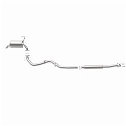 BRExhaust 2010-2019 Subaru Outback 2.5L Ajustement Direct Système d'Échappement de Remplacement