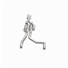 MagnaFlow 2021-2025 Jeep Wrangler Rock Série Crawler Cat-Back Système d'Échappement Performance