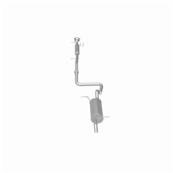 BRExhaust 2011-2016 Ford Fiesta 1.6L Ajustement Direct Système d'Échappement de Remplacement