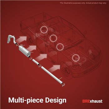 BRExhaust 2013-2018 Toyota Avalon 3.5L Ajustement Direct Système d'Échappement de Remplacement