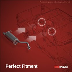 BRExhaust 2016-2021 Honda Civic 1.5L Ajustement Direct Kit Silencieux